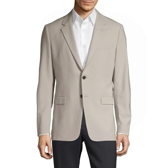 NEW $545 Theory Chambers Sport Coat! 40R Light Oyster (Putty Tan Gray) Slim Fit